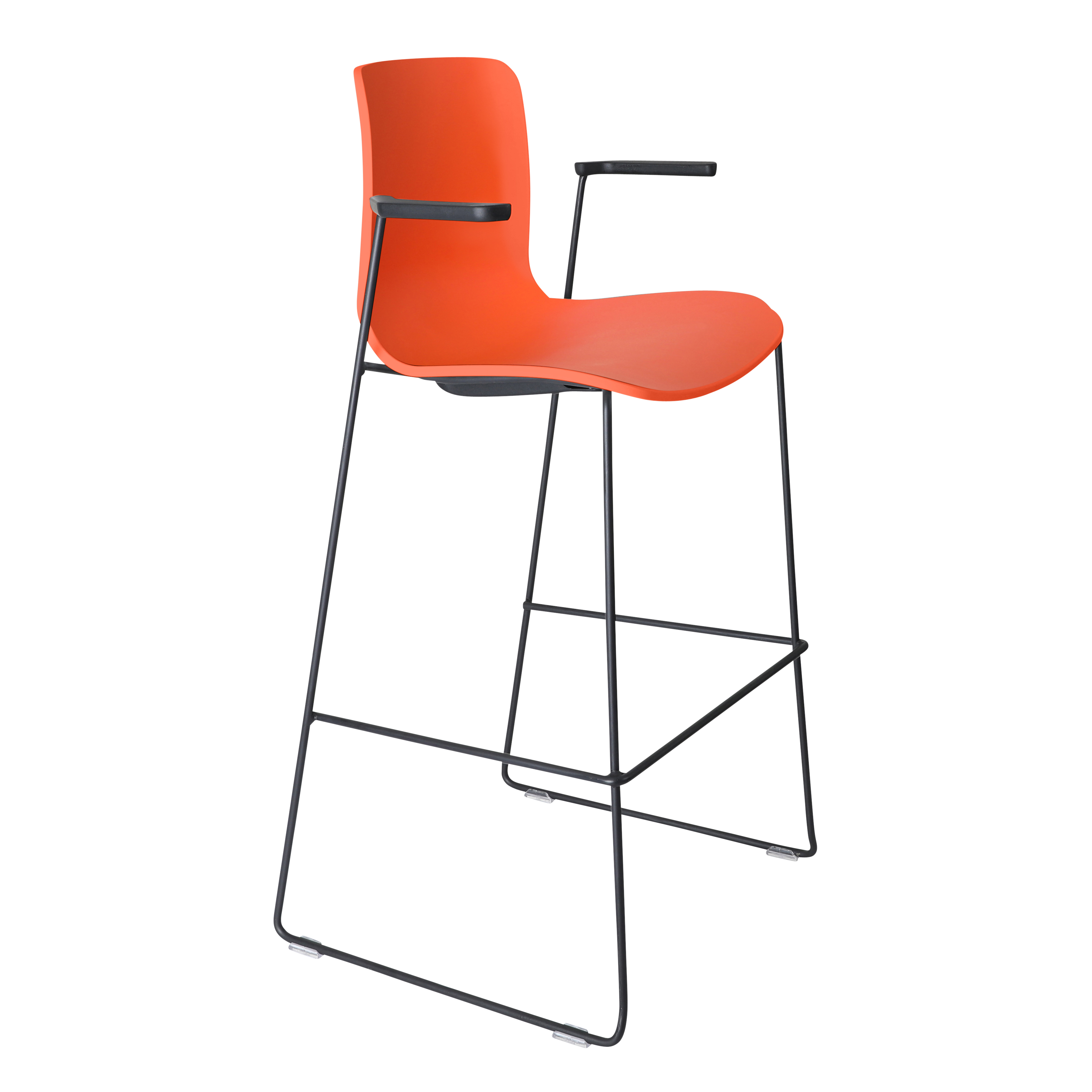 Acti Stool (Orange / Stool Sled Base)